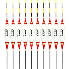 Dodo 薩帕 冬釣 低水溫浮標 淡水釣魚浮標 35cm, 10個, 紅色