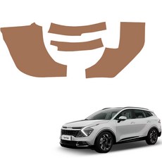 메이튼 스크래치커버 순정 컬러 가죽 카울 사이드 커버 SC C570-28, 스포티지 NQ5, 인디고브라운