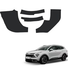 MAYTON 防刮罩 原廠色 皮革 引擎蓋側飾板 SC, 黑色, Sportage NQ5