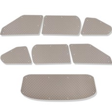 지엠지모터스 기아자동차 EV9 차량용 햇빛가리개 7p 세트, 코튼베이지, 1세트