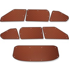 지엠지모터스 기아자동차 EV9 차량용 햇빛가리개 7p 세트, 브라운, 1세트