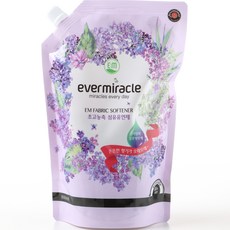 ever miracle EM 超濃縮衣物柔軟精 丁香花綻放香氛 補充包, 800ml, 1個
