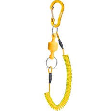 BOOMS FISHING MRC 磁吸登山扣彈簧繩 BACCMRCT04Y1, 黃色, 1個