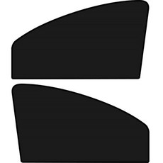 지앤와이 차량용 단열 암막 자석 햇빛가리개 앞좌석, 블랙, 2개