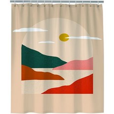 데이소이 타임 옐로우 샤워커튼, N63, 1개