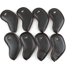 金色幸運草鐵桿套8件組, 黑色