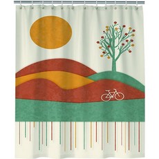 데이소이 타임 黃色動物浴簾 N80, 黃色, 1個