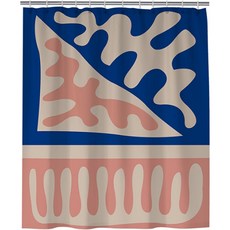 데이소이 아늑한 블루 샤워커튼, N18, 1개