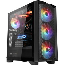 주연테크 카운터 게이밍 데스크탑 블랙 (i7-13700F WIN11 Home NVMe 512GB DDR5 16GB RTX4070 Ti), D537F47TW, 기본형