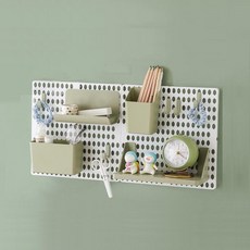 Alice Home 洞洞板 單盒 C套組, 白色, 綠色, 1套
