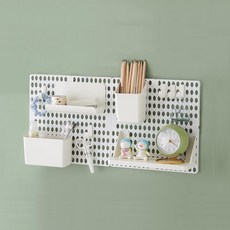 Alice Home 洞洞板單盒A套組 25 x 25 cm, 白色, 1套