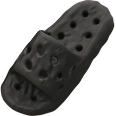 Daysoy石頭圖案軟質防滑浴室室內鞋, 05 黑色, 1組