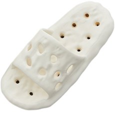 데이소이 스톤 패턴 말랑 논슬립 욕실 실내화, 01 화이트, 1개