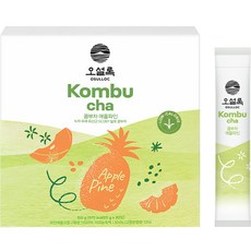 OSULLOC 蘋果鳳梨康普茶隨身包, 5g, 30條, 1盒