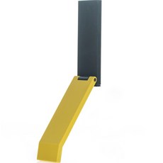 PLUSLINE 免螺絲裝潢磁吸門擋 黃黑色, 1個, 黃色 + 黑色