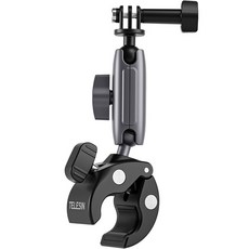 SPACE SHIELD GoPro Hero 相容 Telesin 360度旋轉型高級科技摩托車機車手把固定座, 1個, 單一商品