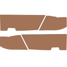 메이튼 스크래치 순정 컬러 가죽 기어사이드 커버 SC, 인디고브라운, 1세트