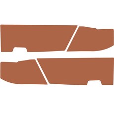 메이튼 스크래치 순정 컬러 가죽 기어사이드 커버 SC, 브라운, 1세트