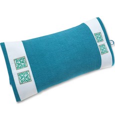 HINOKI ART 頂級扁柏方塊枕芯 色素純棉綁帶枕頭, 玉色, 1個