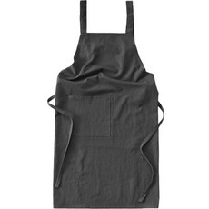 반디비 모던 코튼 린넨 H형 포켓 앞치마 A510, 블랙, 1개