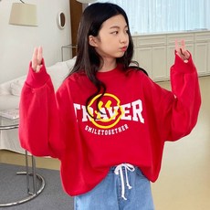 JENNY 女童款青少年寬鬆版Trevor大學T