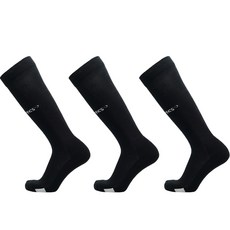 Prospecs 棒球襪 長筒襪 3 腳套裝, 黑色