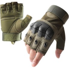 River Fox 軍風機車騎士戰術手套, 軍綠色