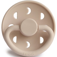 FRIGG 月亮造型安撫奶嘴, 牛角麵包色, S1(0~6個月), 1個