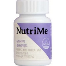 NutriMe 維他命C&E硒鋅補充錠 33g, 60顆, 1個