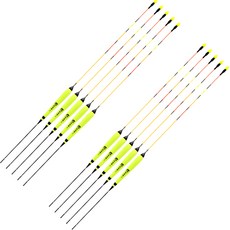 싸파 억달 유선형 형광 민물 낚시찌 1호 30cm, 혼합색상, 10개
