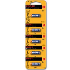 코닥 MAX 27A(MN27) 12V 알카라인 특수건전지, 5개입, 1개