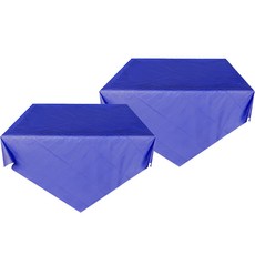 캐치 솔리드 컬러 무지 파티 식탁보 2p, 블루, 137 x 183 cm