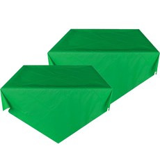 캐치 솔리드 컬러 무지 파티 식탁보 2p, 그린, 137 x 183 cm
