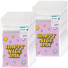 POPO FANCY Kitch Smile OPP包裝袋 中 14入, 混色, 10個