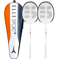 엘르 파리 배드민턴 라켓 2p + 풀커버 세트, 1세트