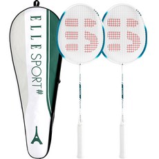 ELLE 里昂羽球拍 2入 + 全罩式拍套組, 里昂, 1套