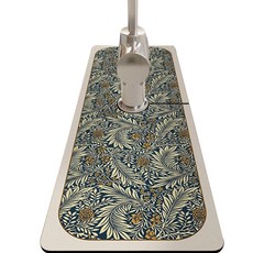 DAYSOY 植物風水龍頭墊 圓孔 10 x 38 cm, 05 伊甸園, 1個