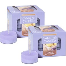 양키캔들 티라이트 12p, 레몬라벤더, 2개