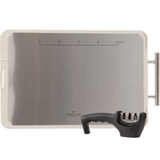 PONTE 德國不鏽鋼砧板 + 磨刀器, 砧板 + 磨刀器, 1套