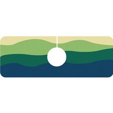 DAYSOY 漸層水龍頭墊 14 x 60 cm, 02 綠色, 1個