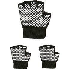 Monopoly 瑜珈皮拉提斯手套 雙手 3件組, 黑色