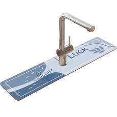 Daysoy Lucky 水龍頭墊 13.8 x 38 cm, 02 藍色, 1個