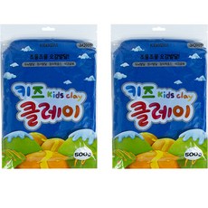 兒童黏土 2入, 藍色, 500g, 1套