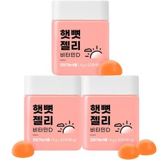 니몸내몸 햇뼛젤리 비타민D, 20정, 3개