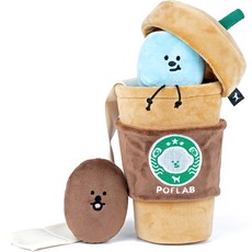 포프랩 강아지 노즈워크 5단계 지능개발 훈련 놀이 장난감 세트, 아이스 멍라떼 멍푸치노, 1개