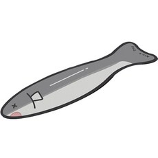 Daysoy 好運水龍頭墊 無孔 10 x 60 cm, 02 灰魚, 1個