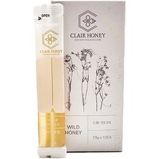 끌레르허니 천연 잡화 벌꿀 스틱 12p, 1개, 120g