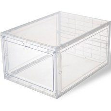 ReadyBox 高級款超穩固鞋子收納整理盒, 1個, 透明