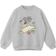 Jenny Kids 女童寬鬆版型Don't Worry大學T