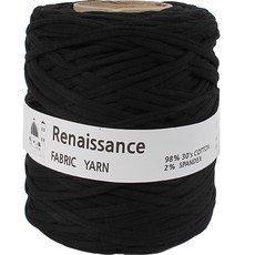 yarna 패브릭얀 르네상스 뜨개실 500g, 21 검정, 1개